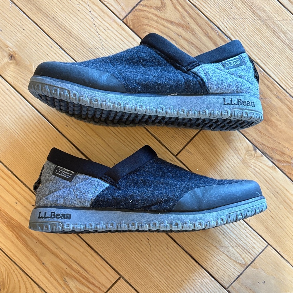 L.L. Bean Dark Gray and Light Gray Wool Shoes